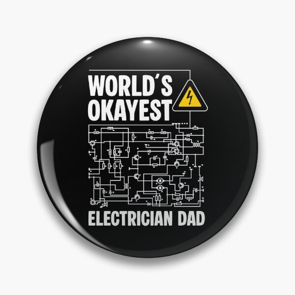 Item preview, Funny Electrician Dad - World’s Okayest Electrician - Circuit Diagram Gift designed and sold by Dmetalx Art Apparel.