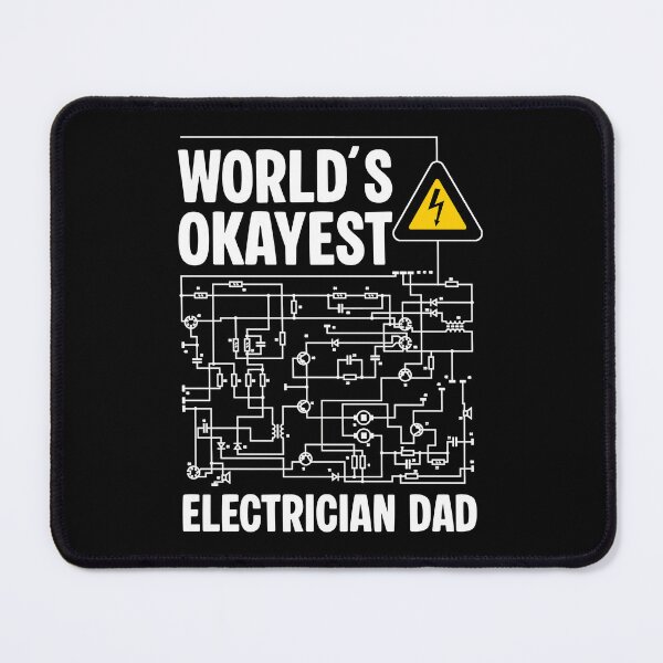 Item preview, Funny Electrician Dad - World’s Okayest Electrician - Circuit Diagram Gift designed and sold by Dmetalx Art Apparel.