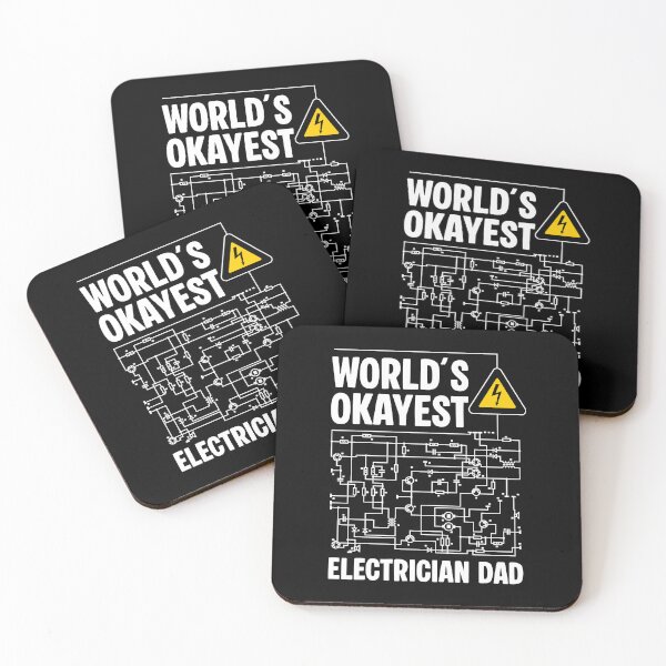 Item preview, Funny Electrician Dad - World’s Okayest Electrician - Circuit Diagram Gift designed and sold by Dmetalx Art Apparel.