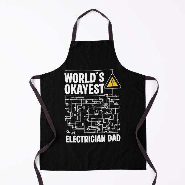 Item preview, Funny Electrician Dad - World’s Okayest Electrician - Circuit Diagram Gift designed and sold by Dmetalx Art Apparel.