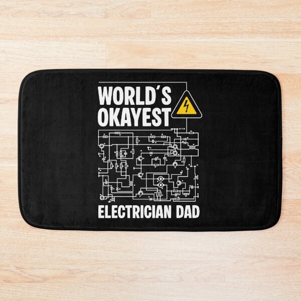 Item preview, Funny Electrician Dad - World’s Okayest Electrician - Circuit Diagram Gift designed and sold by Dmetalx Art Apparel.