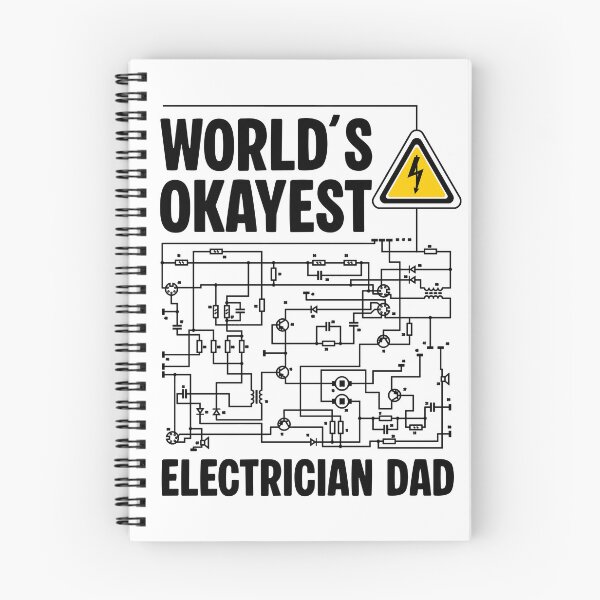 Item preview, Funny Electrician Dad - World’s Okayest Electrician - Wiring Diagram Gift designed and sold by Dmetalx Art Apparel.