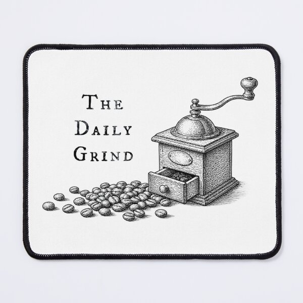 Item preview, Daily Grind Coffee Shirt Vintage Grinder Barista designed and sold by RitualGoods.