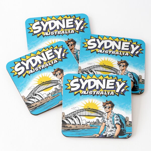 Item preview, Sydney Retro Comic Art - Australia Vintage Pop Art Travel Print designed and sold by Edszart.