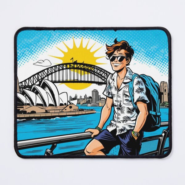 Item preview, Sydney Retro Comic Art - Australia Vintage Pop Art Travel Print designed and sold by Edszart.