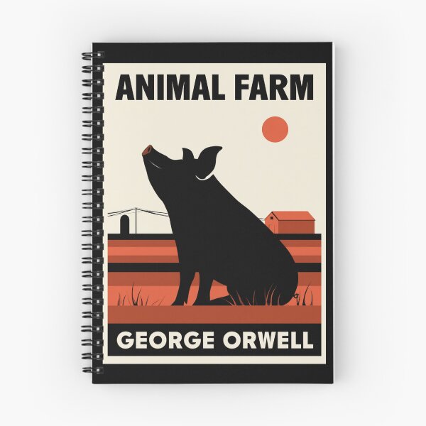 Item preview, A Vintage Poster of Animal Farm by George Orwell  designed and sold by GoodOldVintage.