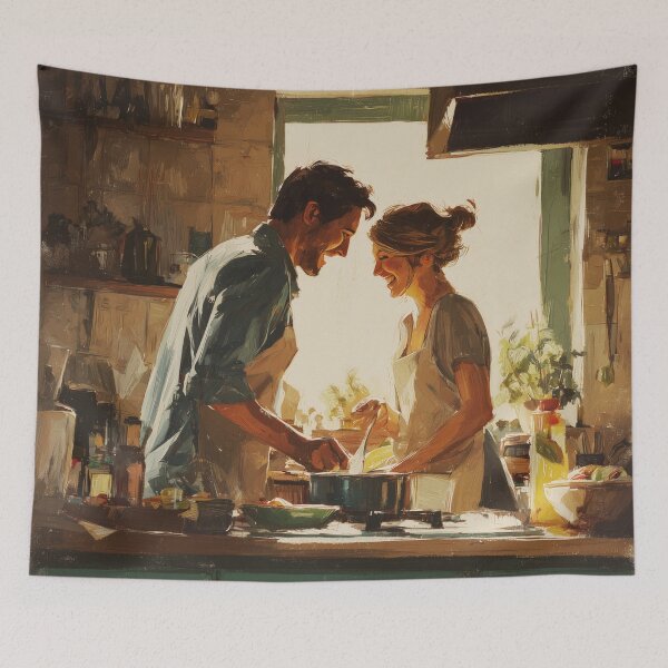 Item preview, Cooking Together at Golden Hour designed and sold by Rtymer.