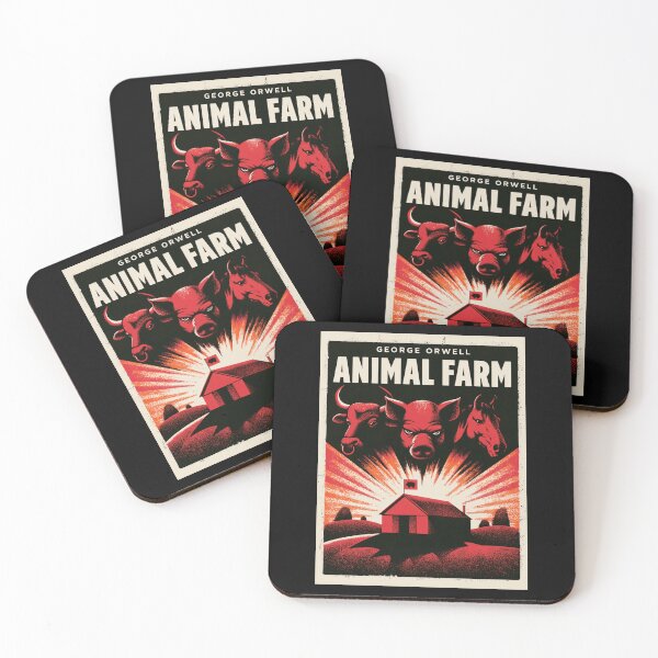 Item preview, A Vintage Poster of Animal Farm by George Orwell  designed and sold by GoodOldVintage.