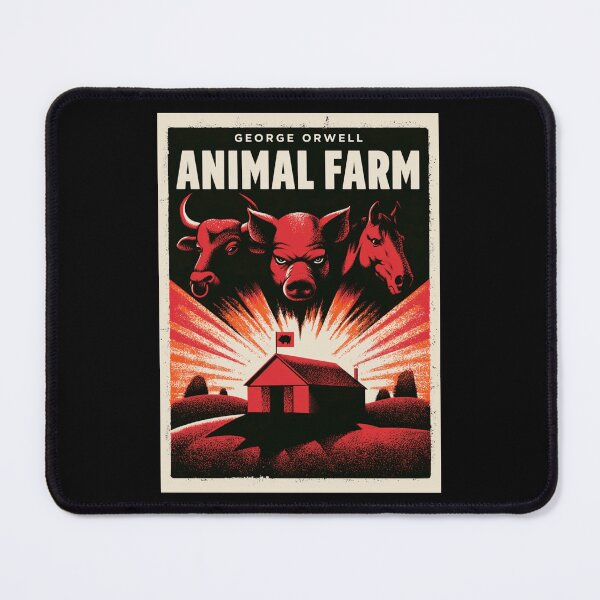 Item preview, A Vintage Poster of Animal Farm by George Orwell designed and sold by GoodOldVintage.