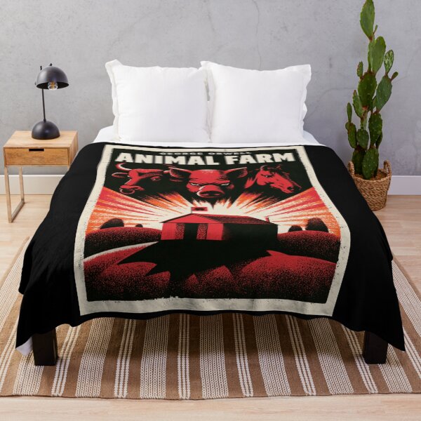 Item preview, A Vintage Poster of Animal Farm by George Orwell  designed and sold by GoodOldVintage.