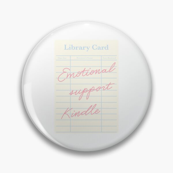 Item preview, Emotional support Kindle Library Card designed and sold by evereads.