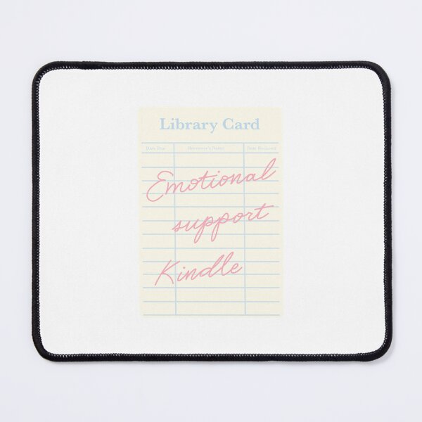 Item preview, Emotional support Kindle Library Card designed and sold by evereads.
