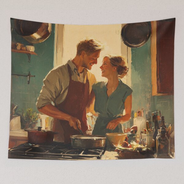 Item preview, Cooking Together at Golden Hour designed and sold by Rtymer.