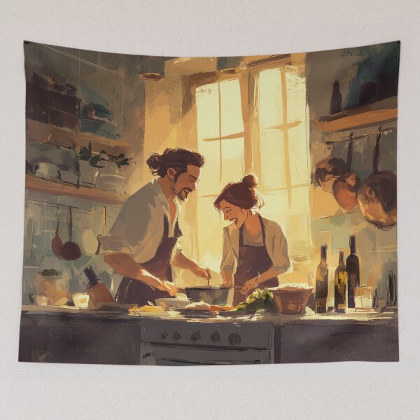 Item preview, Cooking Together at Golden Hour designed and sold by Rtymer.
