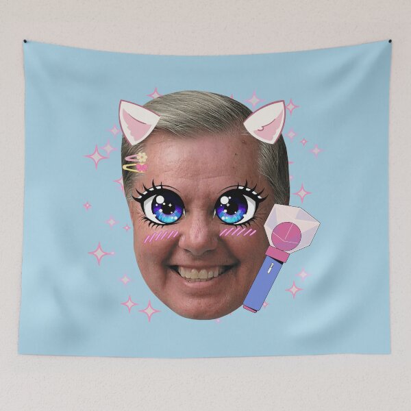 Item preview, Cute Kawaii Lindsey Graham  designed and sold by The Menace Mama.