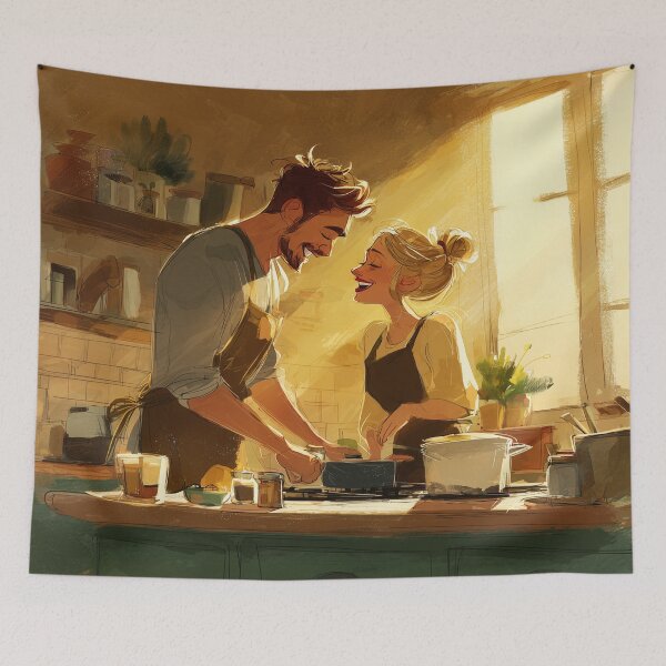 Item preview, Cooking Together at Golden Hour designed and sold by Rtymer.