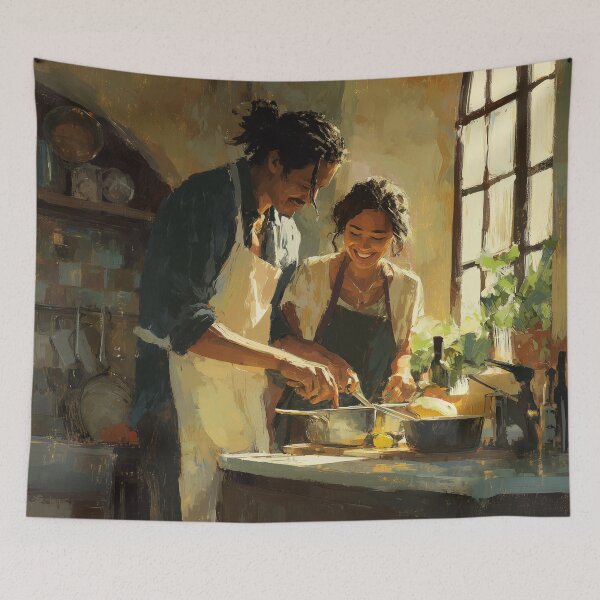 Item preview, Cooking Together at Golden Hour designed and sold by Rtymer.