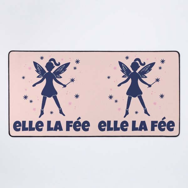Item preview, She the Fairy – An inspiring and feminist play on words | Fairy silhouette illustration designed and sold by WordPlayStudio.