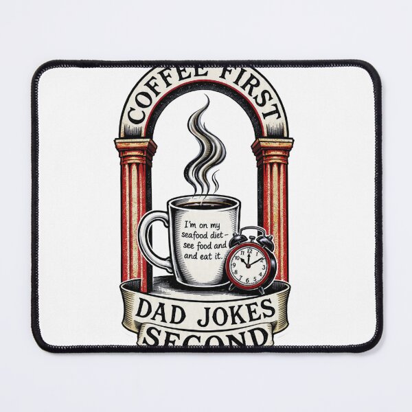 Item preview, Coffee First Dad Jokes Second Funny Morning Dad  Art designed and sold by YMLux.
