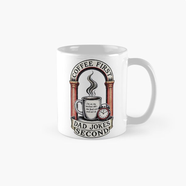 Item preview, Coffee First Dad Jokes Second Funny Morning Dad  Art designed and sold by YMLux.