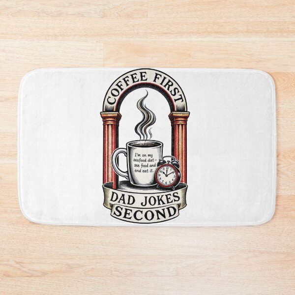 Item preview, Coffee First Dad Jokes Second Funny Morning Dad  Art designed and sold by YMLux.