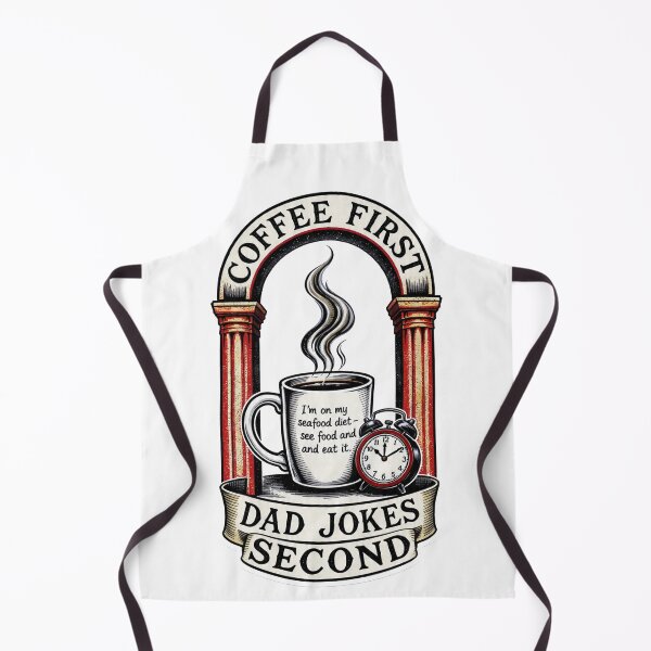 Item preview, Coffee First Dad Jokes Second Funny Morning Dad Art designed and sold by YMLux.