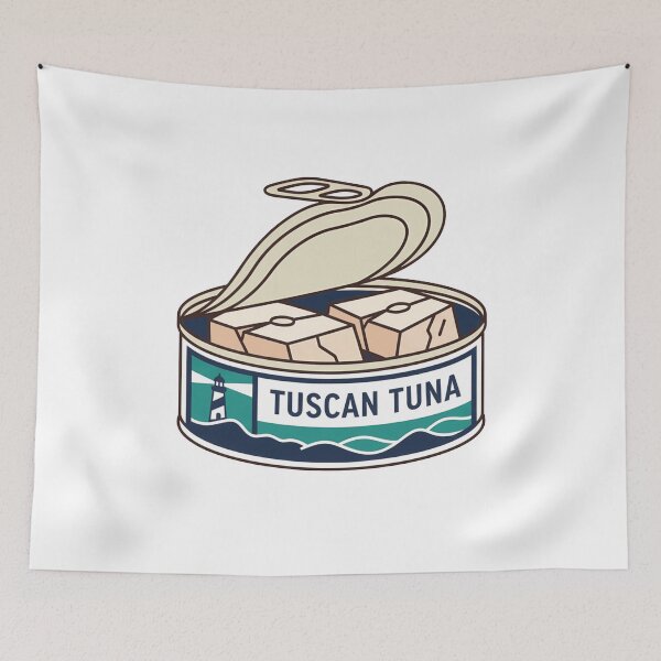 Item preview, Retro Food Tuscan Tuna Canned Fish Lighthouse designed and sold by k3rstman1.