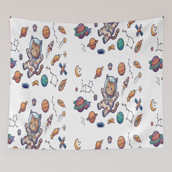 Item preview, Cute Space Cat Astronaut Galaxy  designed and sold by PioJK-.