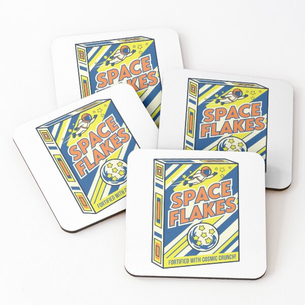 Item preview, Retro Food Space Flakes Astronaut Cereal Box designed and sold by k3rstman1.