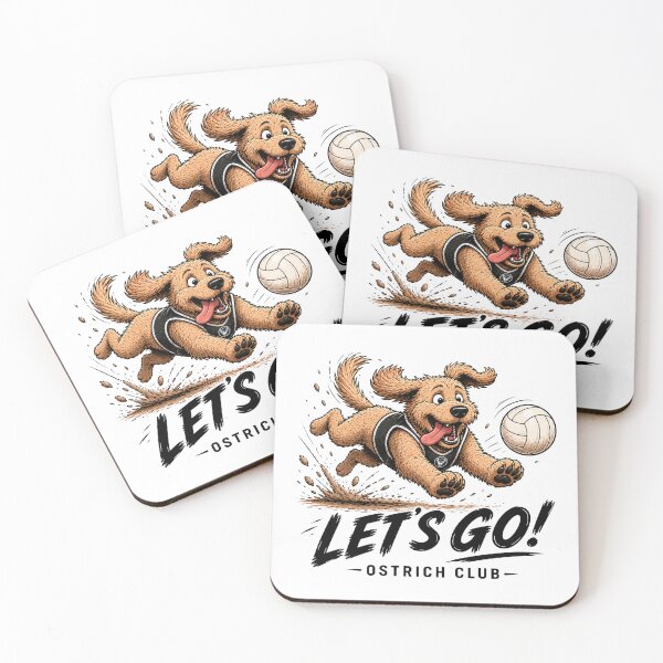 Item preview, Let’s Go – Ostrich Club Dog Sticker designed and sold by ostrich.club.