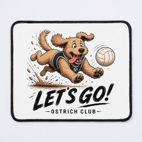 Item preview, Let’s Go – Ostrich Club Dog Sticker designed and sold by ostrich.club.