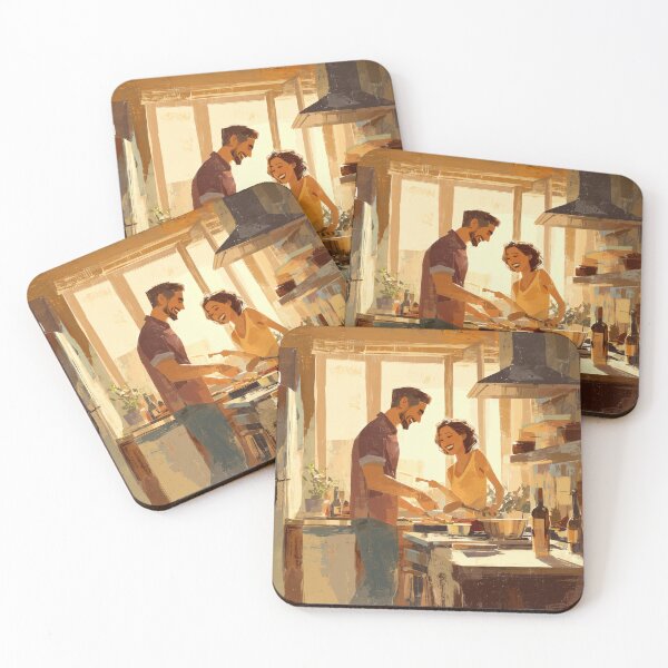 Item preview, Cooking Together at Golden Hour designed and sold by Rtymer.