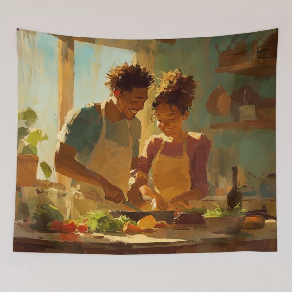 Item preview, Cooking Together at Golden Hour designed and sold by Rtymer.