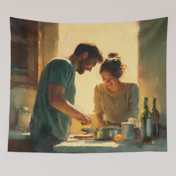 Item preview, Cooking Together at Golden Hour designed and sold by Rtymer.