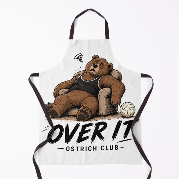 Item preview, Over It – Ostrich Club Bear Sticker designed and sold by ostrich.club.