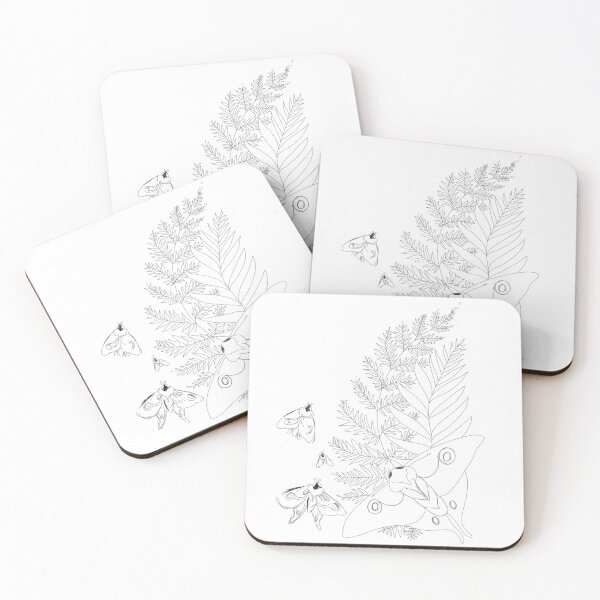 Item preview, Moths and Ferns designed and sold by urlocalartfairy.