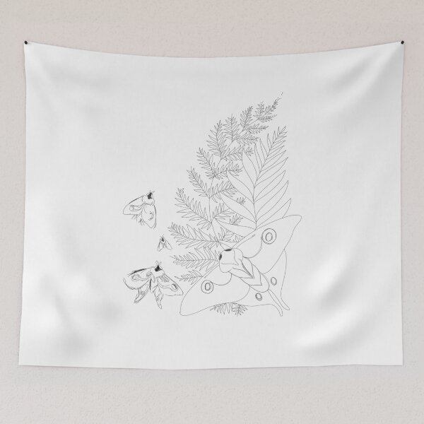 Item preview, Moths and Ferns designed and sold by urlocalartfairy.
