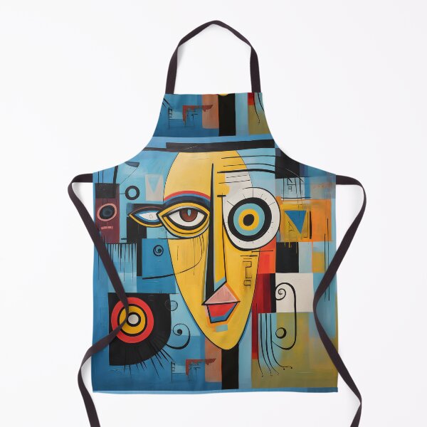 Item preview, Fragmented Identity in Color - A Vibrant Cubist Face with Layered Patterns and Expressive Geometry designed and sold by OlfactoART Studio.
