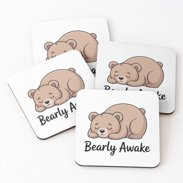 Item preview, Bearly Awake Cute Bear designed and sold by Cool-cat-art.