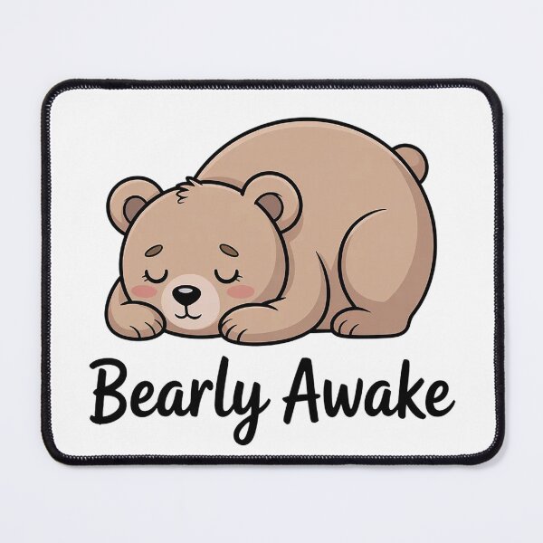 Item preview, Bearly Awake Cute Bear designed and sold by Cool-cat-art.