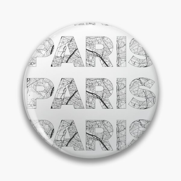 Item preview, Paris Topographic Map designed and sold by the-craft-shop.