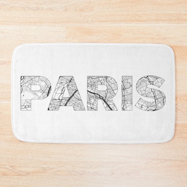 Item preview, Paris Topographic Map designed and sold by the-craft-shop.