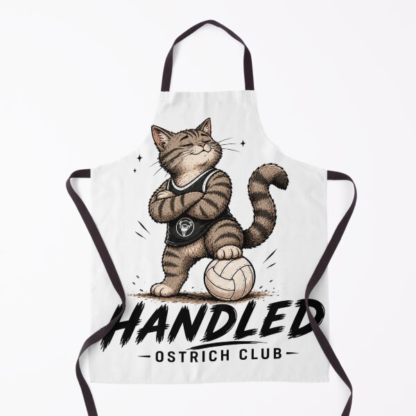 Item preview, Handled – Ostrich Club Cat Sticker designed and sold by ostrich.club.