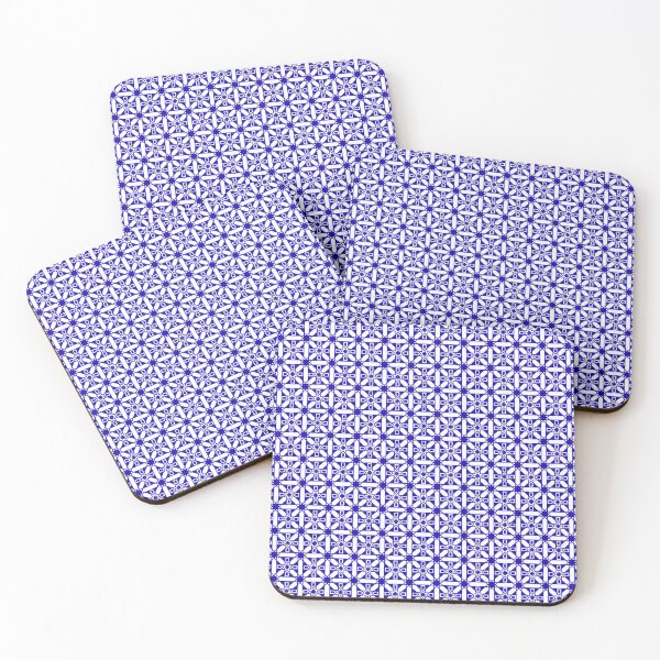 Item preview, Cobalt Blue Geometric Tiles  designed and sold by Sacha's Artistry.