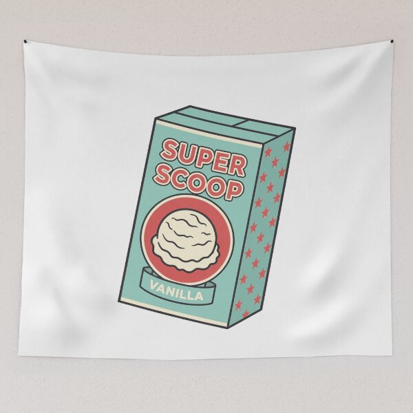 Item preview, Vintage Super Scoop Vanilla Ice Cream Retro Food designed and sold by k3rstman1.