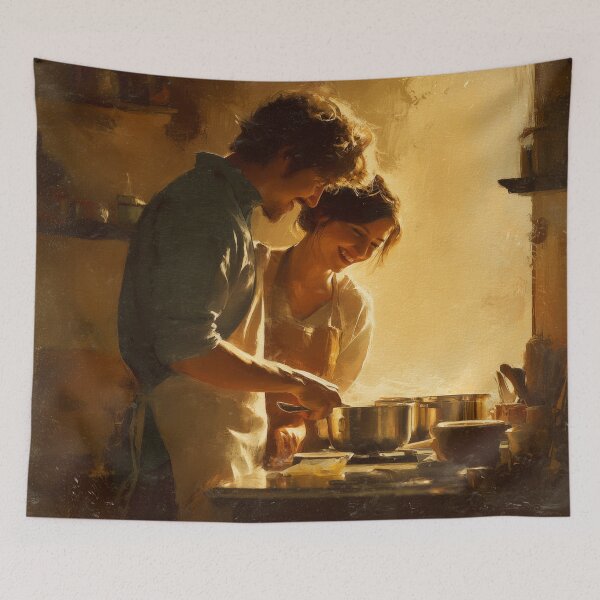 Item preview, Cooking Together at Golden Hour designed and sold by Rtymer.