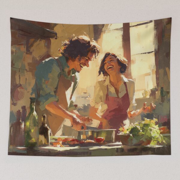 Item preview, Cooking Together at Golden Hour designed and sold by Rtymer.