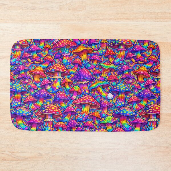 Item preview, Psychedelic Mushroom Universe – Seamless Trippy Pattern designed and sold by ITSimagination.