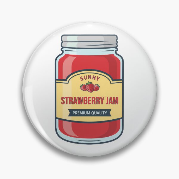 Item preview, Sunny Strawberry Jam Jar Retro Food designed and sold by k3rstman1.
