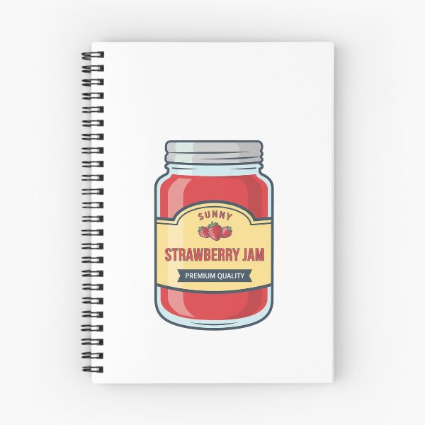 Item preview, Sunny Strawberry Jam Jar Retro Food designed and sold by k3rstman1.
